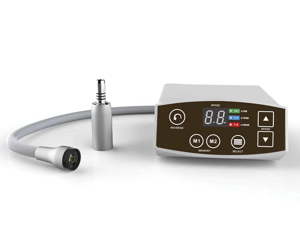 Стоматологический портативный электрический микромотор с фиброоптикой, с максимальным выходным крутящим моментом 3.0 Н*см - C-PUMA — Электрические микромоторы COXO